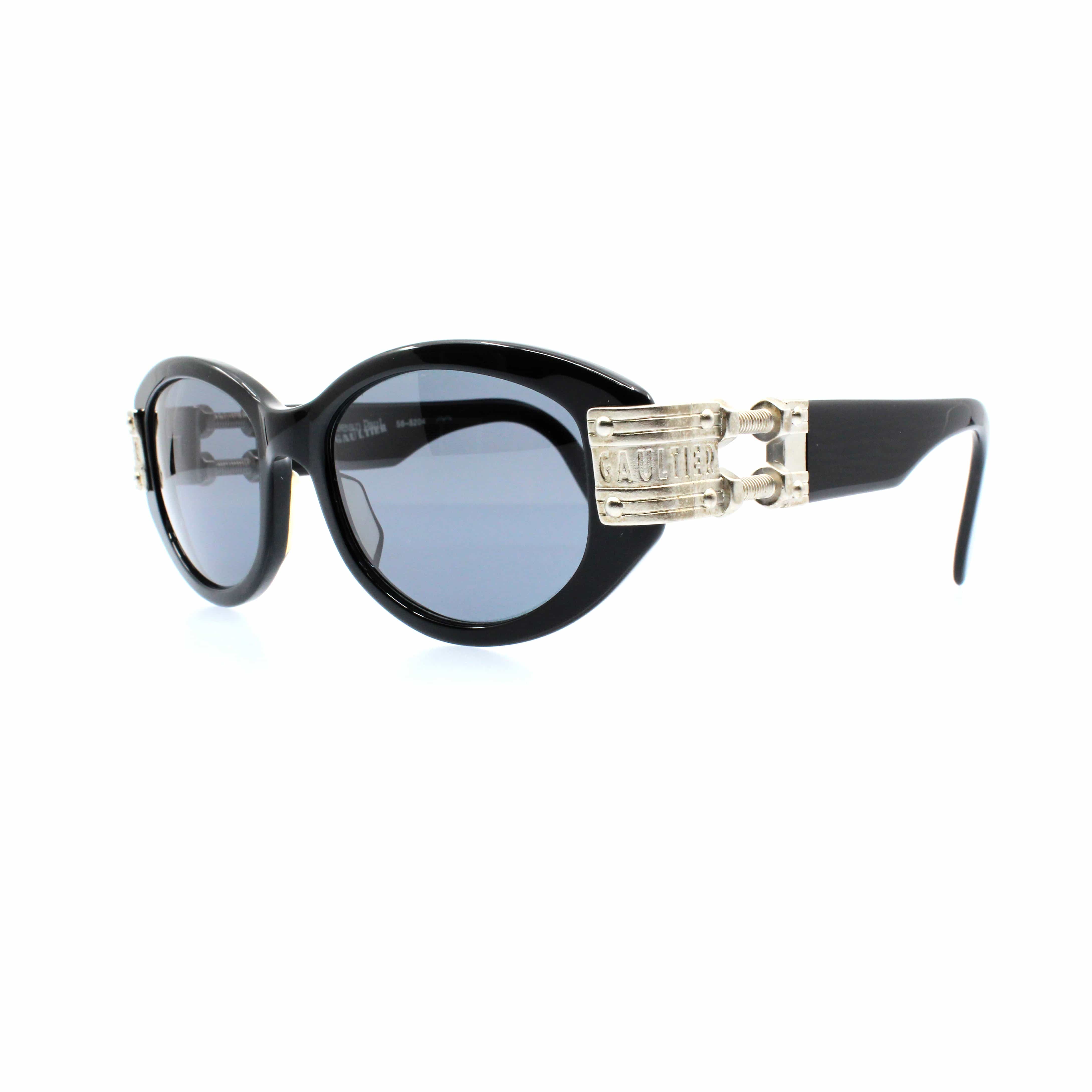 Black Vintage Jean Paul Gaultier 56-5204 Sunglasses