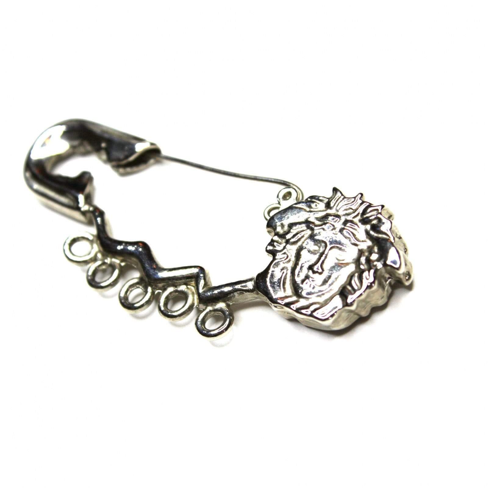 Silver Gianni Versace Medusa Head Pin – RSTKD Vintage